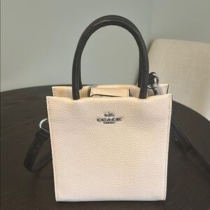 Coach Beige Mini Tote Bag